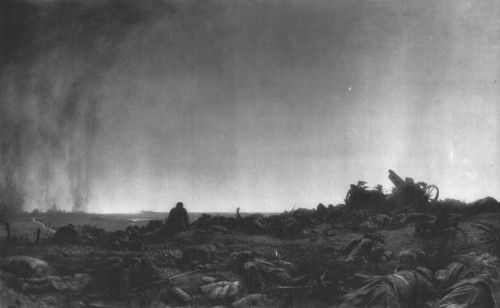 ''Le Crepuscule sur le Champ de Bataille', 1914. Creator: J Simont.