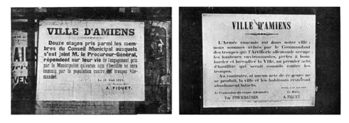 'Le Nord de la France Envahi; L'ennemi choisit immediatement douze otages', 1914. Creator: Unknown.
