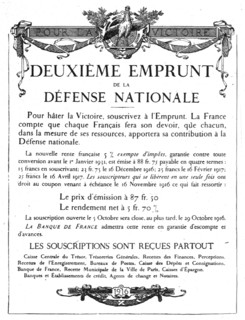 'Les affiches illustrees du deuxieme emprunt; L'affiche de l'Imprimerie Nationale', 1916. Creator: Unknown.
