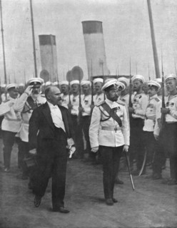 ''Le President de la Republique en Russie; La revue des Marins de la Garde a Peterhof', 1914. Creator: Unknown.