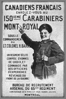 ''Un appel aux Canadiens francais', 1914. Creator: Unknown.
