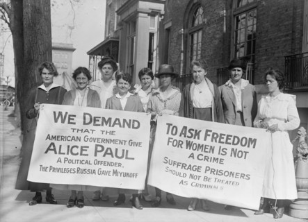 Woman Suffrage - Pickets, 1917. Creator: Harris & Ewing.