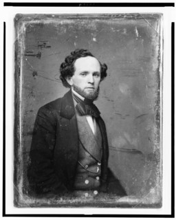 George Douglas Brewerton, half-length portrait, three-quarters to right..., between 1844 and 1860. Creator: Mathew Brady.