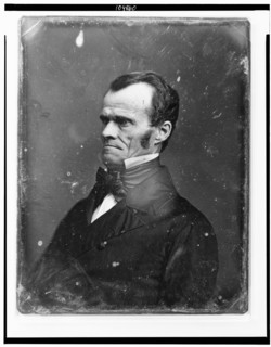 Unidentified man, half-length portrait, facing left, between 1844 and 1860. Creator: Mathew Brady.
