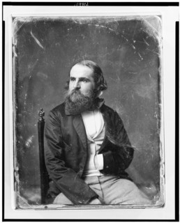 Unidentified man, about 40 years of age, three-quarter length portrait..., between 1844 and 1860. Creator: Mathew Brady.