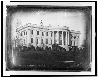 President's house (i.e. White House), Washington, D.C., ca. 1846. Creator: John Plumbe.