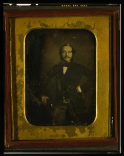 Alfred Jones, three-quarter-length portrait, standing, between 1850 and 1855. Creator: Frederick De Bourg Richards.