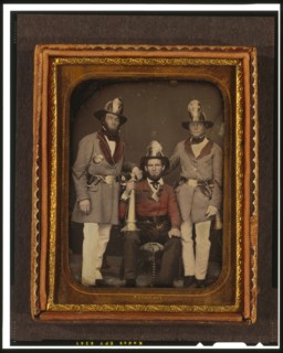 Foremen, Phoenix Fire Company and Mechanic Fire Company, Charleston, South Carolina, ca. 1855. Creator: Tyler & Co..