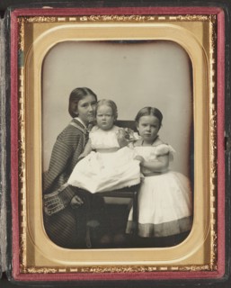 Gertrude Mercer Hubbard Grossman, Roberta Wolcott Hubbard Bell, and Mabel..., ca. 1860. Creator: Southworth and Hawes.
