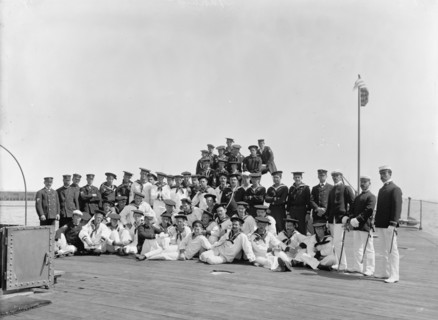 U.S.S. Nahant, ship's company, 1898. Creator: Edward H Hart.