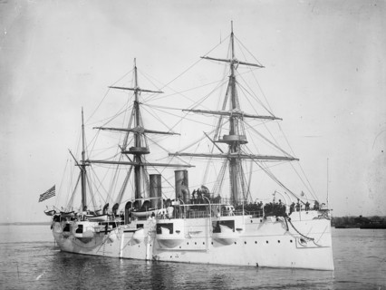 U.S.S. Newark, between 1891 and 1901. Creator: Edward H Hart.