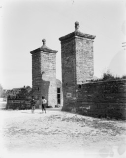 Old City Gate, St. Augustine, Fla., c1901. Creator: William H. Jackson.