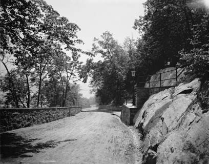 Road from the station, U.S. Military Academy, between 1900 and 1906. Creator: William H. Jackson.