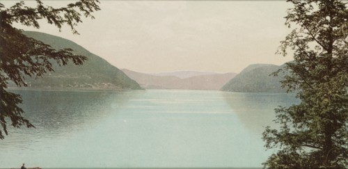 Peekskill Bay and the narrows of the Hudson, ca 1900. Creator: Unknown.
