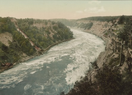 Niagara, Whirlpool Rapids, looking down, c1898. Creator: Unknown.