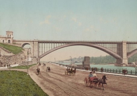 Washington Bridge and the [Harlem River] Speedway, New York, c1901. Creator: Unknown.