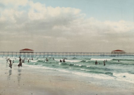 The Beach at Old Orchard, Maine, c1900. Creator: Unknown.