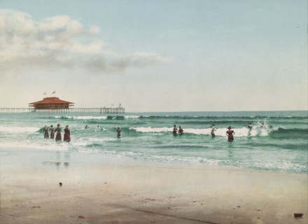 In the surf at Old Orchard, Maine, c1901. Creator: Unknown.