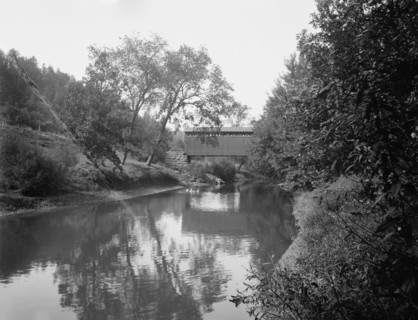Able Man's Narrows, old wagon bridge, c1898. Creator: Unknown.