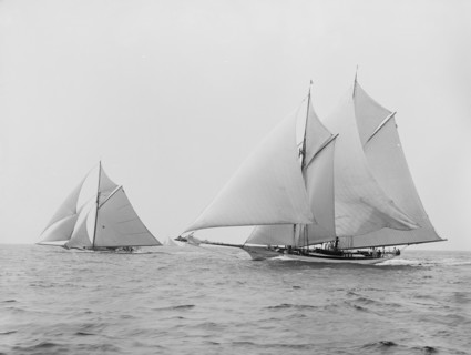 Quickstep and Gloriana, August 6, 1892, 1892 Aug 6. Creator: Unknown.