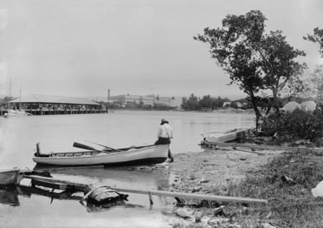 Miami River and the Hotel Royal Palm, Miami, Fla., c1900. Creator: Unknown.