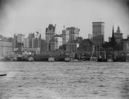 New York from North River, between 1899 and 1901. Creator: Unknown.