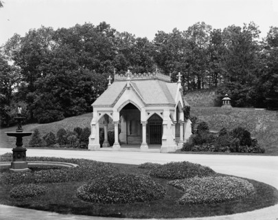 Forest Hills Cemetery, Boston, receiving tomb, between 1900 and 1906. Creator: Unknown.