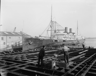 S.S. Morro Castle, Cramps Shipyards, Philadelphia, between 1900 and 1901. Creator: Unknown.