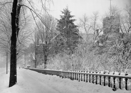 Winter's scene in Detroit, A, between 1900 and 1905. Creator: Unknown.