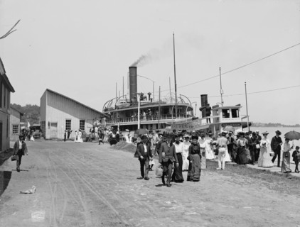 Str. Kirby landing, Put-in-Bay, O[hio], c1904. Creator: Unknown.