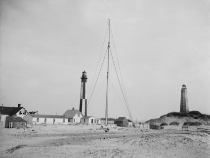 Cape Henry light houses (old & new ), Va., c1905. Creator: Unknown.
