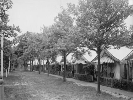 Tent life at Ocean Grove, N.J., c1906. Creator: Unknown.