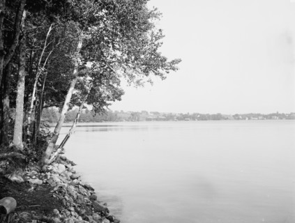 Along the shore of Wolfeborough Bay, Lake Winnipesaukee, N.H., c1906. Creator: Unknown.