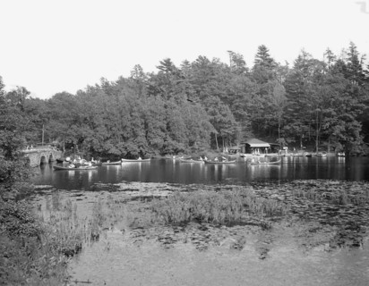 Canoeing on Charles River, Charles River Reservation, Mass., c1906. Creator: Unknown.