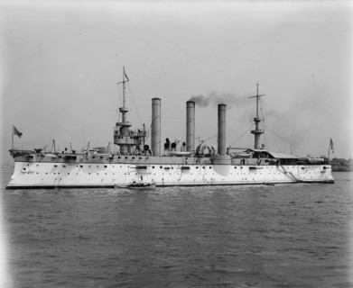 U.S.S. Brooklyn, between 1896 and 1901. Creator: Unknown.