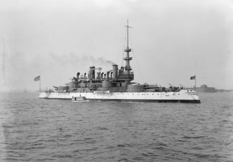 U.S.S. Indiana, between 1895 and 1901. Creator: Unknown.