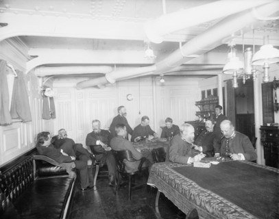 U.S.S. Maine ward room officers, 1896, 1896. Creator: Unknown.