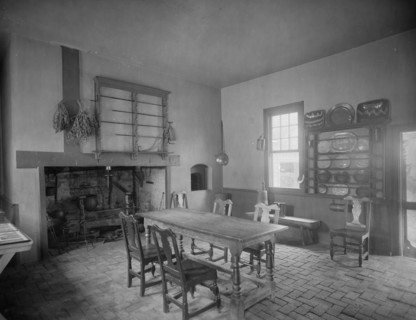 Martha Washington kitchen at Mt. Vernon, between 1900 and 1920. Creator: Unknown.