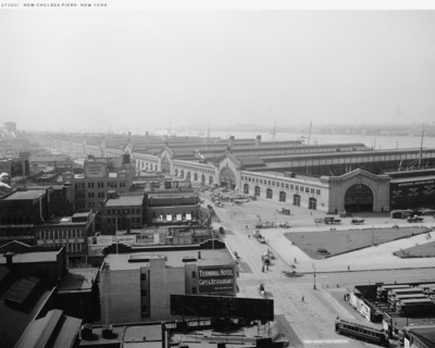 New Chelsea piers, New York, between 1900 and 1920. Creator: Unknown.