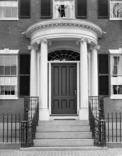Doorway, 23 Chestnut St. (i.e. 128 Essex St.,Gardner-White-Pingree House), Salem, Mass., c.1900-1920 Creator: Unknown.