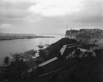 Cabanas, La Punta, and mouth of harbor, Havana, between 1880 and 1901. Creator: Unknown.