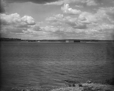 Fort Gorges in harbor, Portland, Me., c1900. Creator: Unknown.