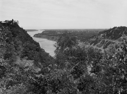 Niagara gorge from near Queenstown [sic] Heights, N.Y. [and Canada], between 1890 and 1899. Creator: Unknown.