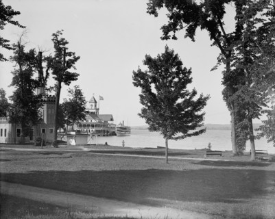 Steamer landing, Lake Chautauqua, between 1880 and 1899. Creator: Unknown.