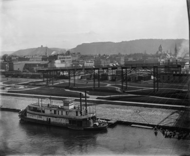 Winona from the bridge, c1898. Creator: Unknown.
