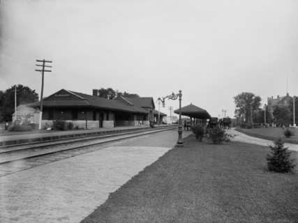 Elmhurst, Ill., Chicago & North-Western Ry. station, between 1880 and 1899. Creator: Unknown.