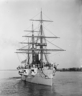 U.S.S. Newark, c1891. Creator: William H. Jackson.