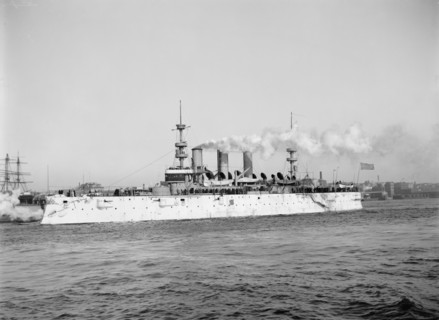 U.S.S. New York, c1893. Creator: William H. Jackson.