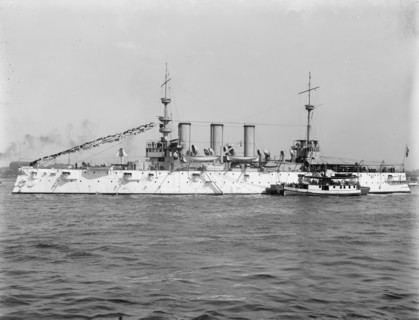 U.S.S. New York, between 1893 and 1901. Creator: William H. Jackson.