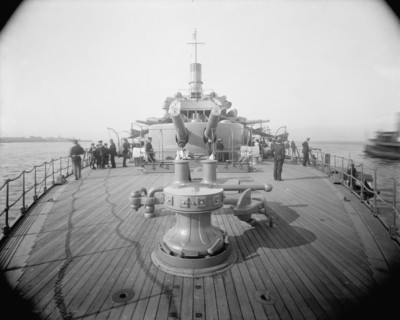 U.S.S. Oregon, quarter deck, between 1896 and 1901. Creator: William H. Jackson.